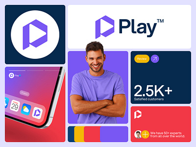 Play | Video Editing, Play Button or Ai Video Maker Logo Design ai ai logo maker app logo brand identity branding design letter p logo logo design logo designer logo trends p logo p play logo play button play logo reel showreel video video editing video logo