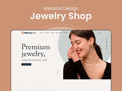 Jewellery website UI design bran ui creative design creativity design homepage jewellery website ui design jewelry minimal desing mockup ui ui design ux webpage design website ui design