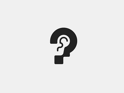 Question mark ai brand branding design ear elegant graphic design illustration logo logo design logo designer logodesign logodesigner logotype mark modern pixel question saas tech