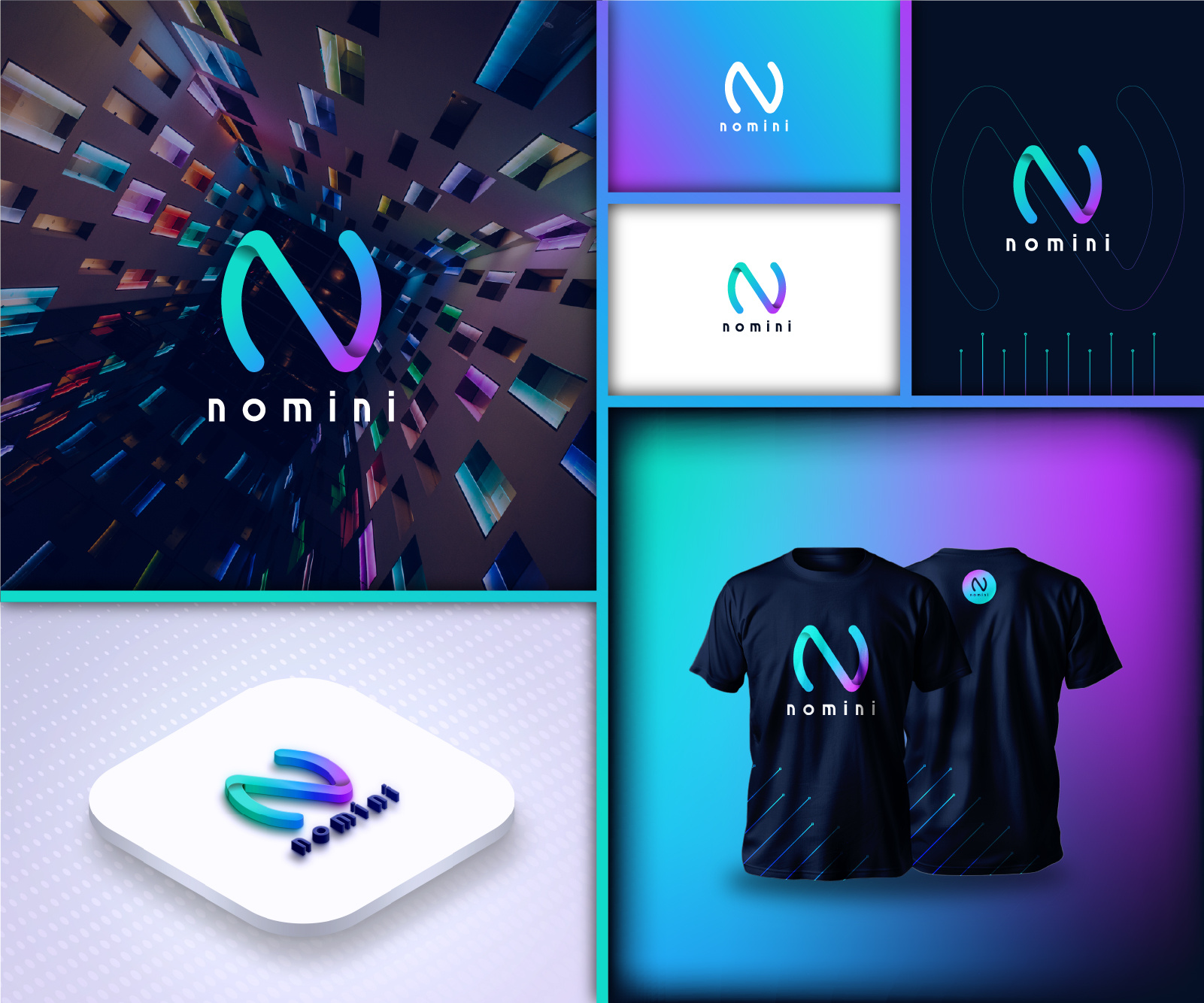 Example of Modern Minimalist Monogram Logo Design