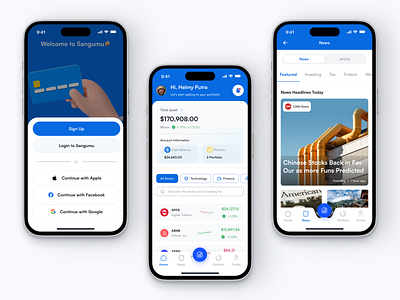 Sangumu - Mobile Apps finance finance apps financial investment investment app market stocks mobile mobile apps mobile design product design stocks trading ui design uiux ux ux research