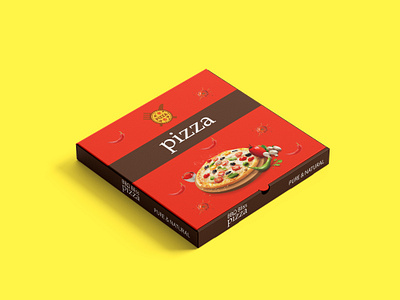 Pizza box graphic design