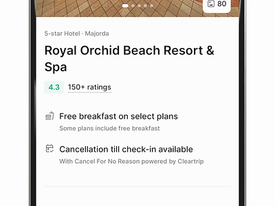 Hotel highlights | Ratings and Reviews project animation app design interaction microinteractions mobile prototype ui user experience design user interface design ux visual design