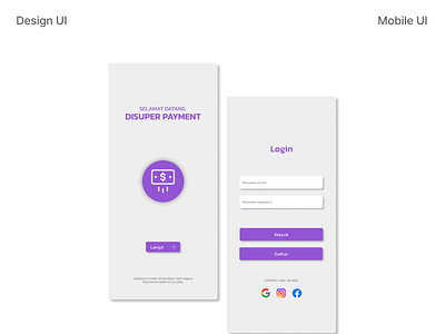 DESIGN UI MOBILE - APP PAYMENT design mobile mobiledesign uiux