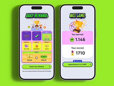 Mobile Esports Earn Bitcoin: Daily Rewards and End Game Screens app bitcoin boost casual claim coin competition daily rewards earn end game gamification gaming gift mobile money product rewards score surprise tournament