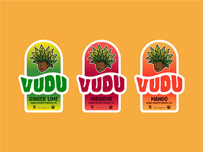 The Magic of Vudu Labels branding design graphic design illustration logo packaging typography vector