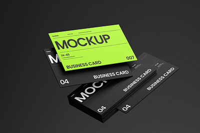 Modern Stacked Business Card Mockup creative