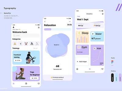 Workout App figma mobile app design ui uiux