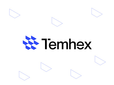 Temhex logo design blue branding design hexa icon identity logo logo design logo mark logodesign logos logotype minimal logo modern logo symbol team logo