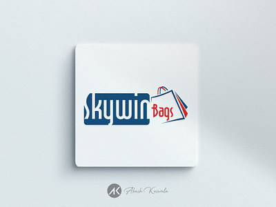 Creative and Stylish Logo Design for Skywin Bags branding dribbble showcase graphic design logo typography