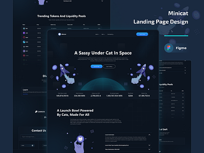 Crypto Landing Page 3d branding crypto landing page crypto website dark defi developer website graphic design landing page landing page ui token token landing page website design