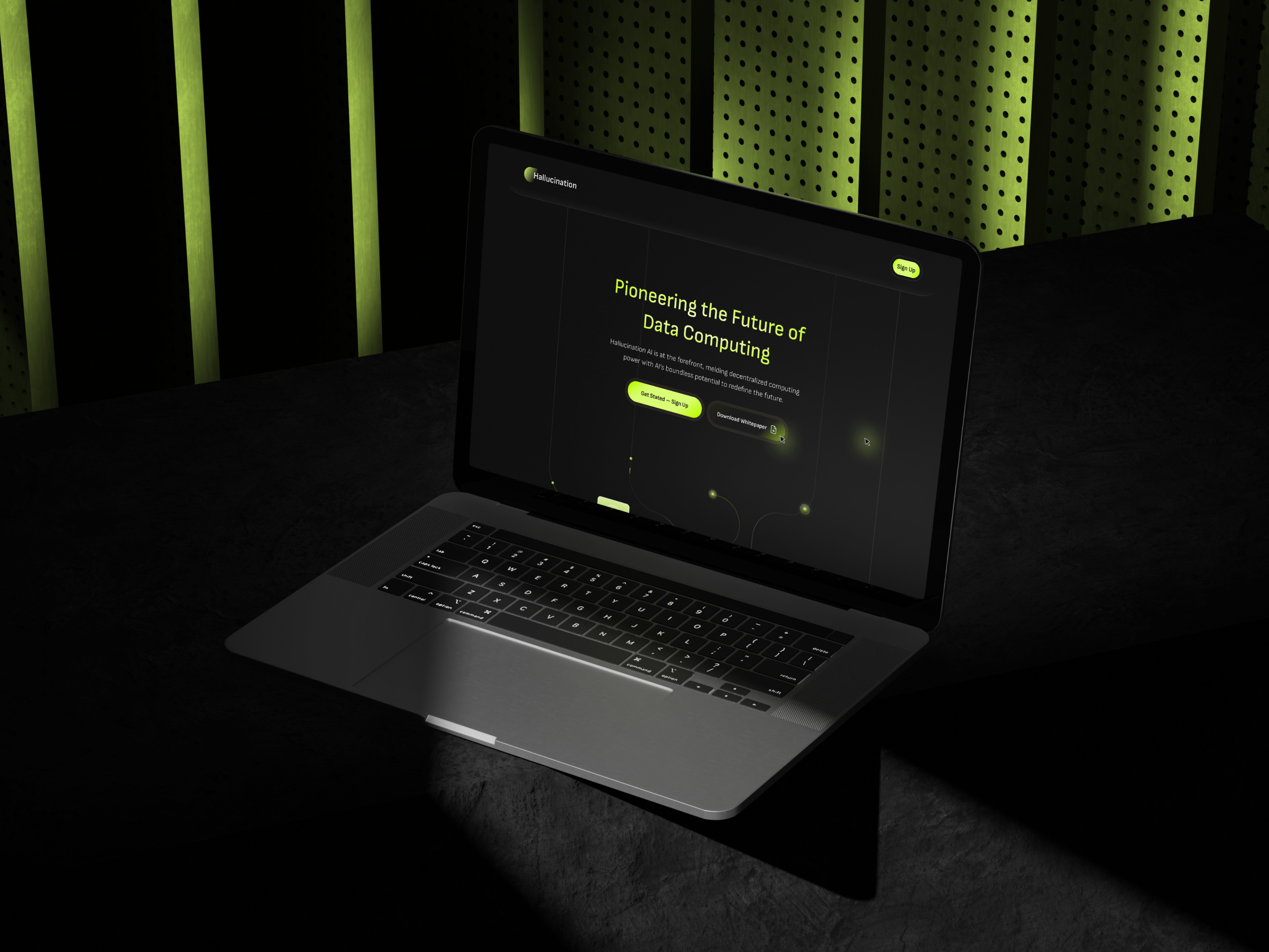 AI Network Landing Page ai artificial intelligence dark design interaction landing page saas software ui ux web website