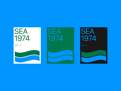 SEA—1974 america graphic design poster design seattle soccer sport design sports usa