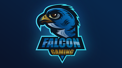 Falcon gaming logo 2d art bird bird logo branding concept design falcon flat design flat illustration gaming gaming logo graphic design illustration inkscape logo minimalist vector vivid colors wallpaper