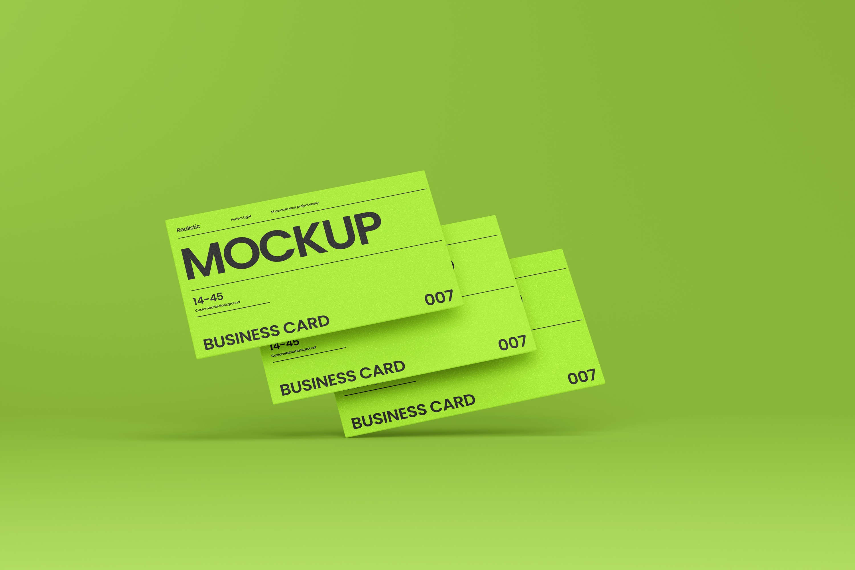 Vibrant Business Card Mockup Template stationery
