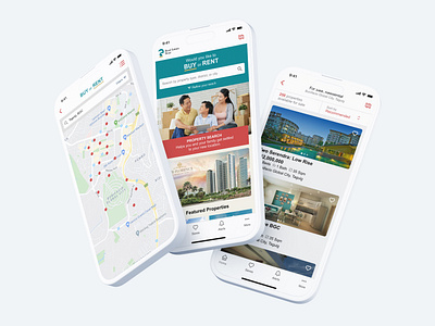 Real Estate Bear Mobile App & Landing Page app brand branding graphic design illustration landing page logo mobile app real estate typography ui ux vector