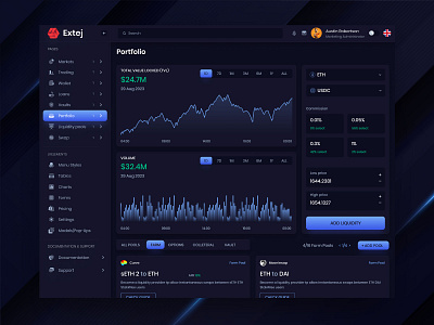 Crypto Dashboard Design for Portfolio Page best dashboard design crypto crypto app crypto dashboard crypto dashboard design crypto portfolio crypto swap crypto trading crypto wallet dashboard crypto wallet ui dashboard website template design inspiration interactive dashboard design simple dashboard design swap swap dashboard token swap web design inspiration web3 web3 dashboard