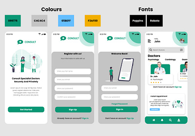 Doctor App Design app design app designs doctor app mobile app uiux