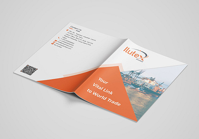 Ilutex Limited - Company Profile branding colors company profile company profile design compound corporate identity design graphic design gray illustration limited logo logo design mockup orange paper sea white