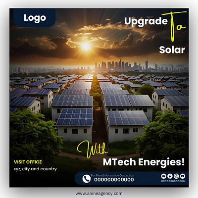 Solar Energy Poster Design graphic design poster design