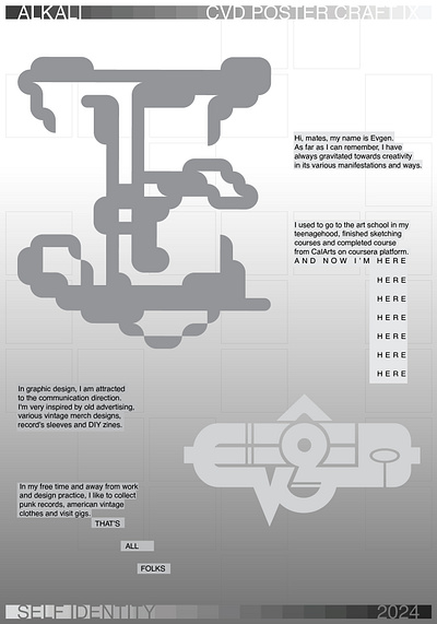 ALKALI CVD POSTER CRAFT IX design graphic design illustration logo typography vector