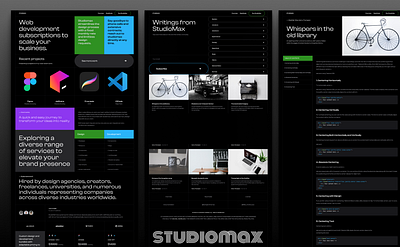 Studio Max - Astro JS & Tailwind CSS agency black dark darkmode studio talwindcss template theme