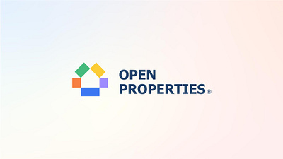 OpenProperties® Visual Identity Designs. app architecture brand identity branding home house houses logo modern logo multi color logo properties property property logo real estate real estate logo realtor realtor agent realty rent uiux