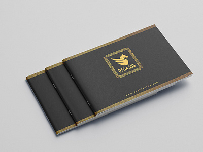 Pegasus Company Profile black branding brochure colors company profile company profile design corporate identity design flyer gold graphic design gray illustration image logo logo design mockup profile profile design white