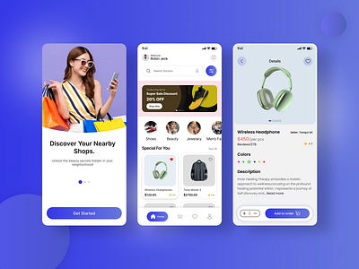 E-commerce Mobile app concept android design figma design ios design landing page design mobile app design redesign screenshot design ui ui ux design ux web design website design