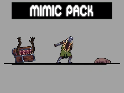 Mimic 2D Pixel Character Sprite Pack 2d art asset assets character game game assets gamedev indie indie game monster monsters mutant pixel pixelart pixelated sprite sprites spritesheet ui