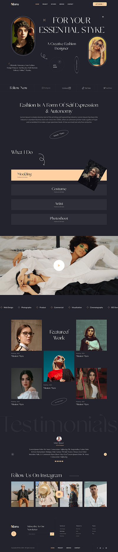 Figma template website creative design ui