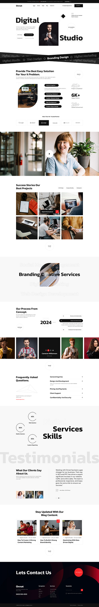 Figma template website business corporate design ui