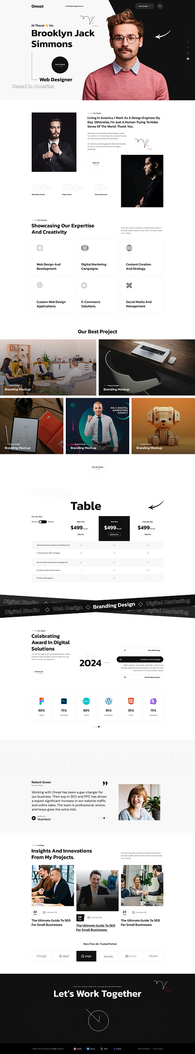 Figma template website corporate design ui