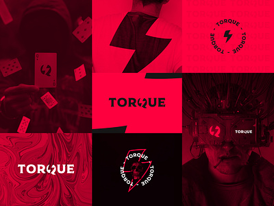 TORQUE GT brand identity brand imark brand logo branding brandmark design futuristic game gaming gaming logo graphic design lightning logo minimal mockup modern red skull thunder icon torque