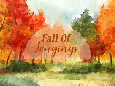 Poetic Reflections: Fall of Longings - A Visual Journey graphic design