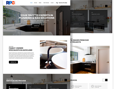 Plumbing & Gas Maintenance design figma figma design graphic design ui web design web ui website