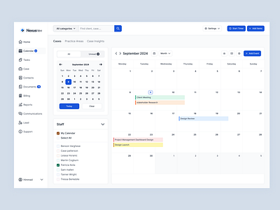 Law-Frim Management Software casemanagement clean ui clientmanagement dashboard documentmanagement lawfirmmanagement lawpractice legalbilling legalsoftware legaltech practicemanagement saas web app