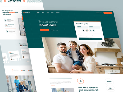 Astrax - Insurance Agency Website Design app astrax insurance insurance app insurance website life insurance ui ui design ux ux design