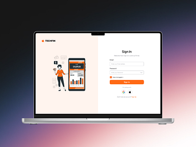 SignIn UI dashboard login login page signin page ui