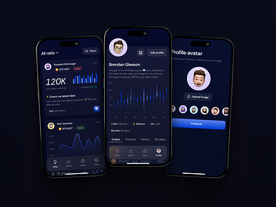 Mobile App for Crypto Social Networking | Cryptocurrency app bitcoin blockchain crypto development finance investment mobile no code no code development nocode tokens trading transactions ui ui desing uidesign wallet web design web development