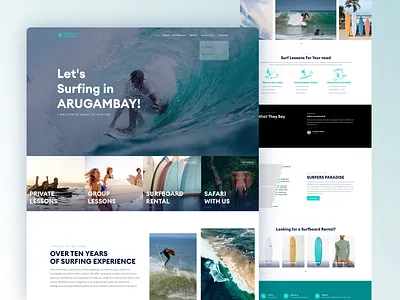 Web design - House of Surfing branding ui web design