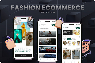 Fashion Ecommerce App UI app design application design creative design ecommerce ecommerce app fashion fashion ecommerce figma ui ux