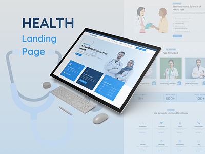 Medical Landing Page Web UI Design landing page medical website design mobile app ui design uiux user experience user interface ux design uxui web design