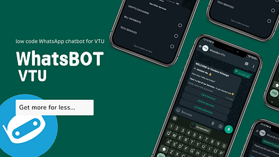 WhatsBOT VTU - Data and Airitime Subscription ai ai bot artificial intelligence chatbot lowcode ui web development website design whatsapp bot