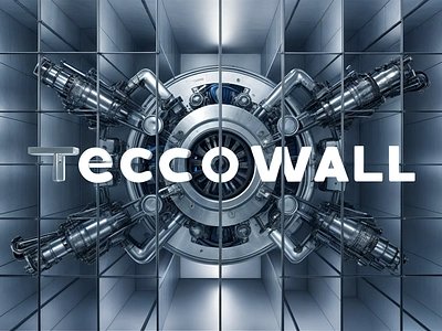 TECCO Wall Firewall 3D Design Splash Concept - 8k 3d branding graphic design motion graphics