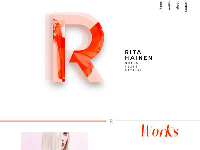 RH stylist website fashion minimal personal website stylist ui ux visual design web web design