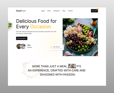 Food header UI concept