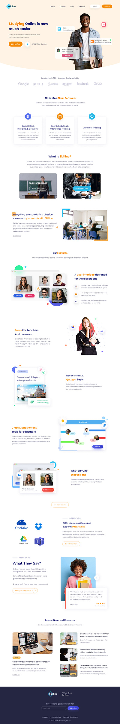 Education Landing Page Website Design app app design design design inspiration eduaction website education education landing page figma illustration inspiration landing page portfolio project project inspirations ui ux ux ui ux ui design web design website