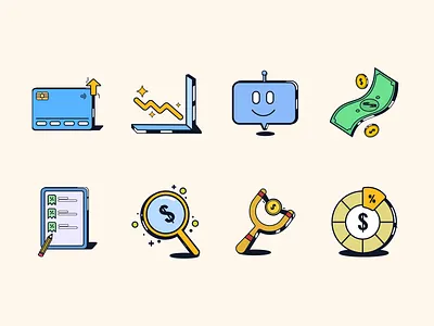 Credit Ready Personalised Icons 3d branding customize icons customized design icons illustration logo personalised icons personalised illustrations saas ui ui design website icons