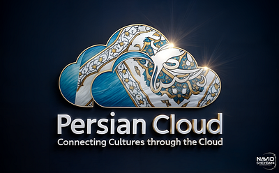 Persian Cloud Traditioned Logo 3D - 8k 3d branding graphic design logo